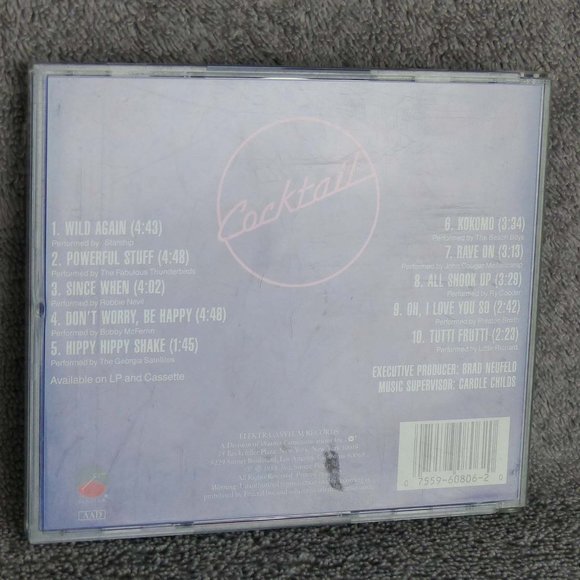 Cocktail Original Motion Picture Soundtrack CD 1988 Elektra Records - Picture 10 of 10